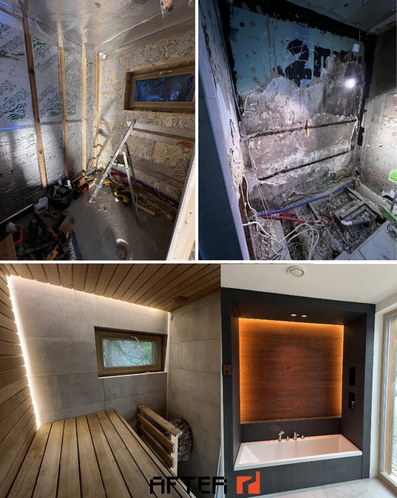 Sauna taastamine sauna taastamine ja pesuruumi ehitus eramajas Tallinnas