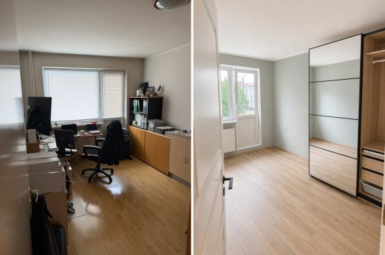 Korteri remont Lasnamäel – toa enne ja pärast vaade